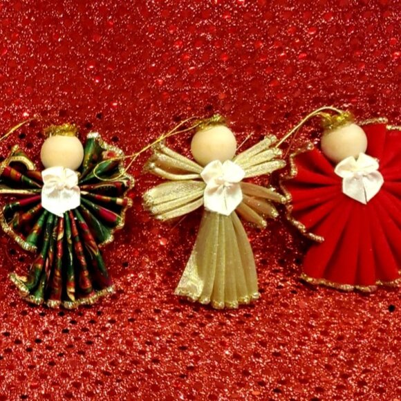 6 Handmade Handcrafted Angel Ornaments - Picture 2 of 4